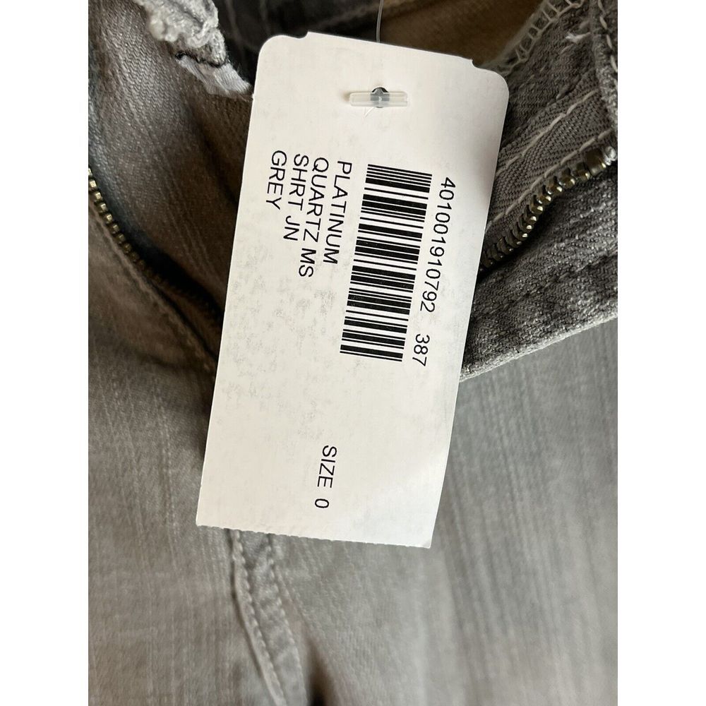 Chicos platinum gray denim womens jeans Quartz MS chicos 0 short NWT - Picture 7 of 12